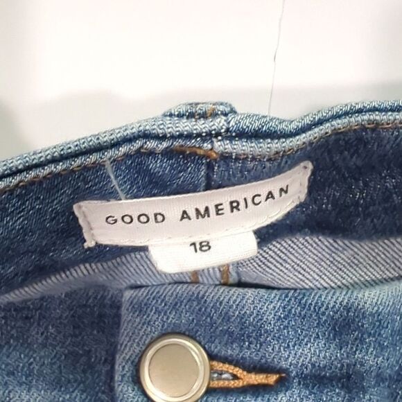 Good American Jeans Womens 18 Blue Good Legs ankle Glc1380t - Picture 5 of 10